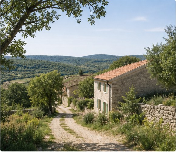 Green Istrian landscape
